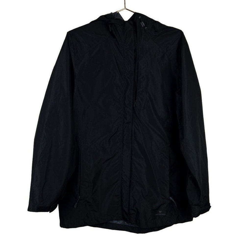 WhiteSierra White Sierra Black Hooded Water Resistant Packable Rain Jacket